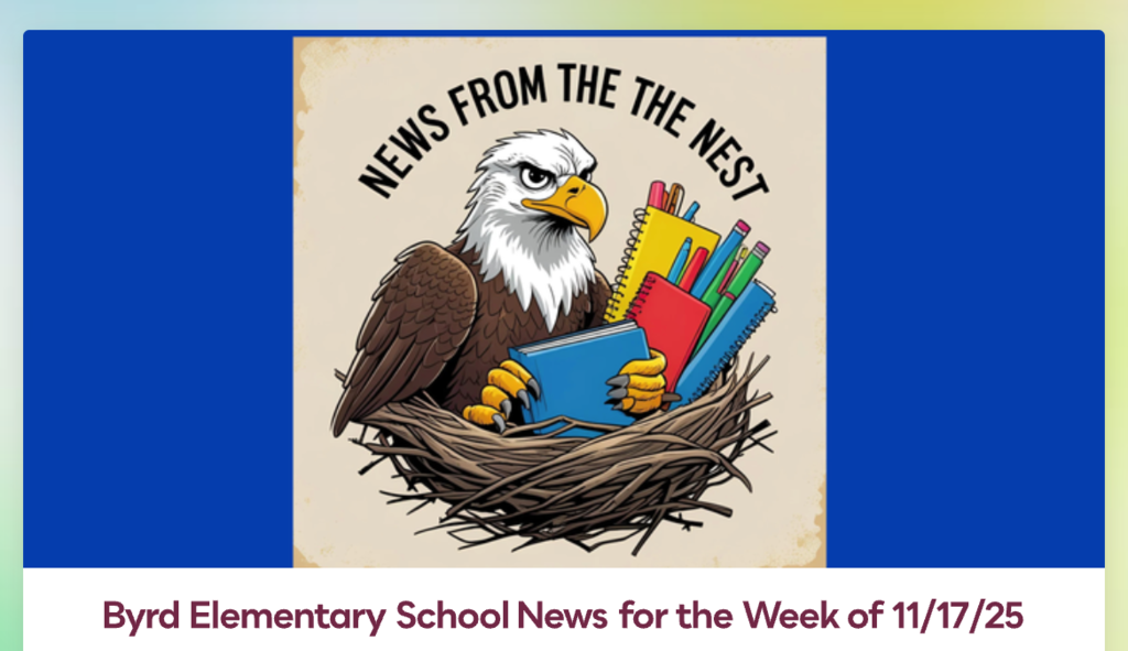 News from the Nest for the week of 11/17