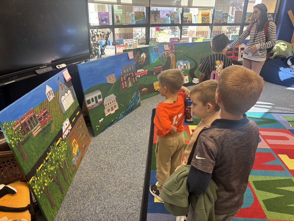 All students in teh building were invited to explore the exhibits!