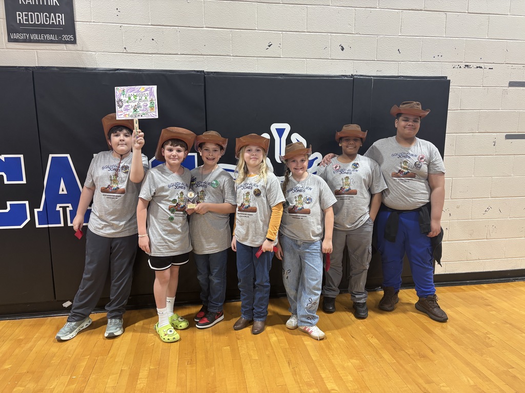 Our  5th grade team, Squidi-Alien Jones, won 1st place for their Innovation Project!