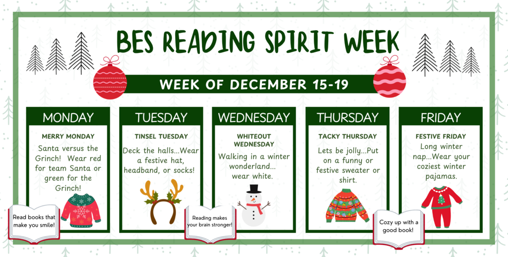 Winter Reading Spirit Week