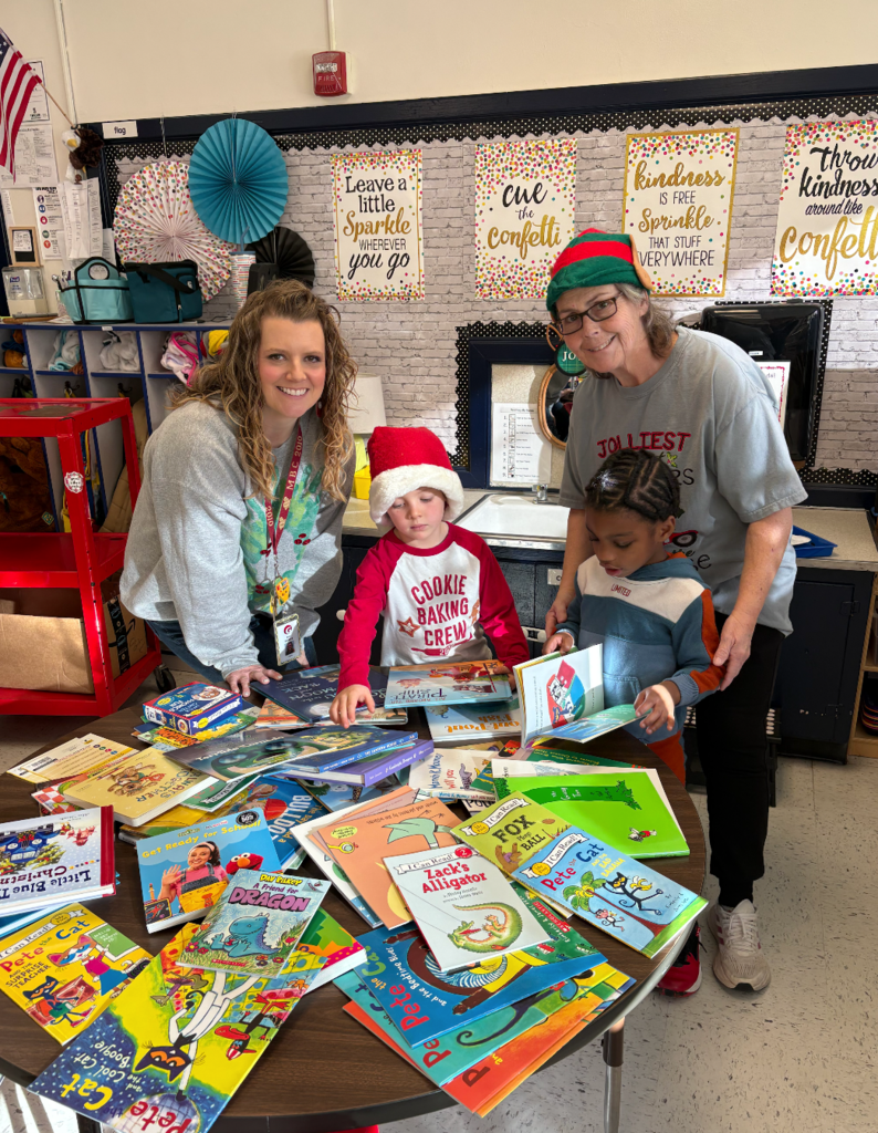 We are all smiles with our new books!