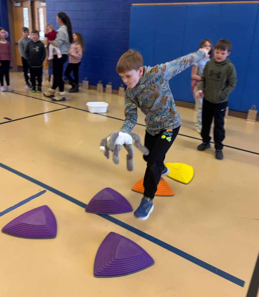 Hop over those rocks!