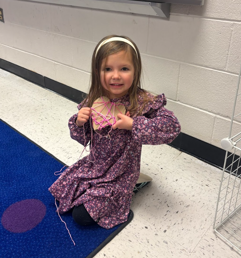 Working hard on her craft!