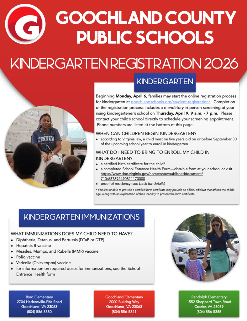 kindergarten registration flyer