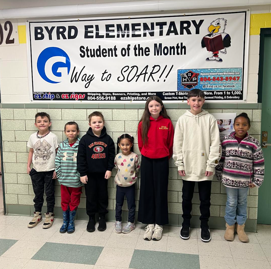 February: PK - Raya,   KG - Koen,   1st - Malachi,   2nd - Brayden,   3rd - Zoe,  4th - Sadie,  5th - Dustin 