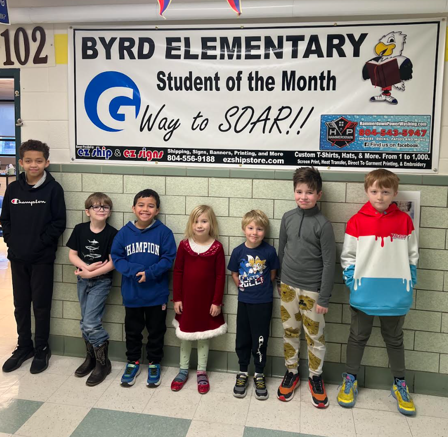 January: PK - Remi,  KG - Finn,  1st - Emmerson,  2nd - David,  3rd - Carson,  4th - Cullen,  5th - Kai’dyn