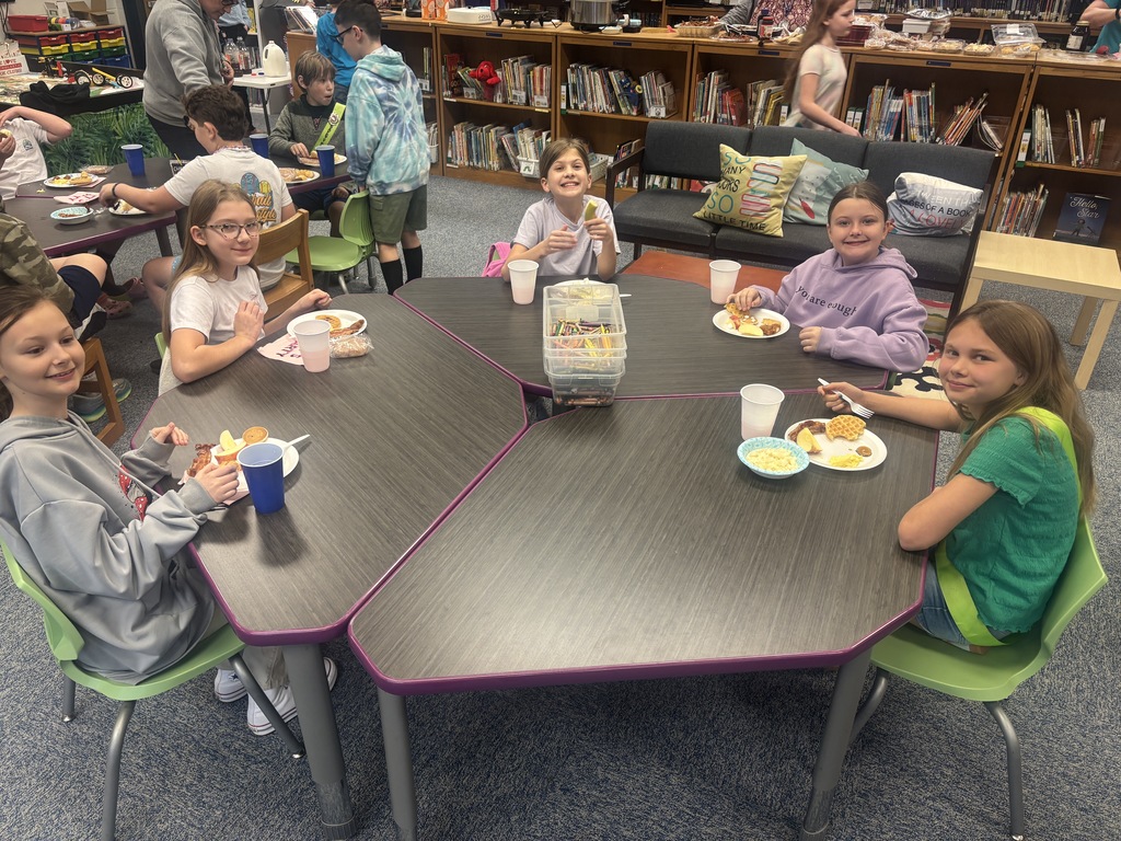 A big breakfast is a fun way to start the day.