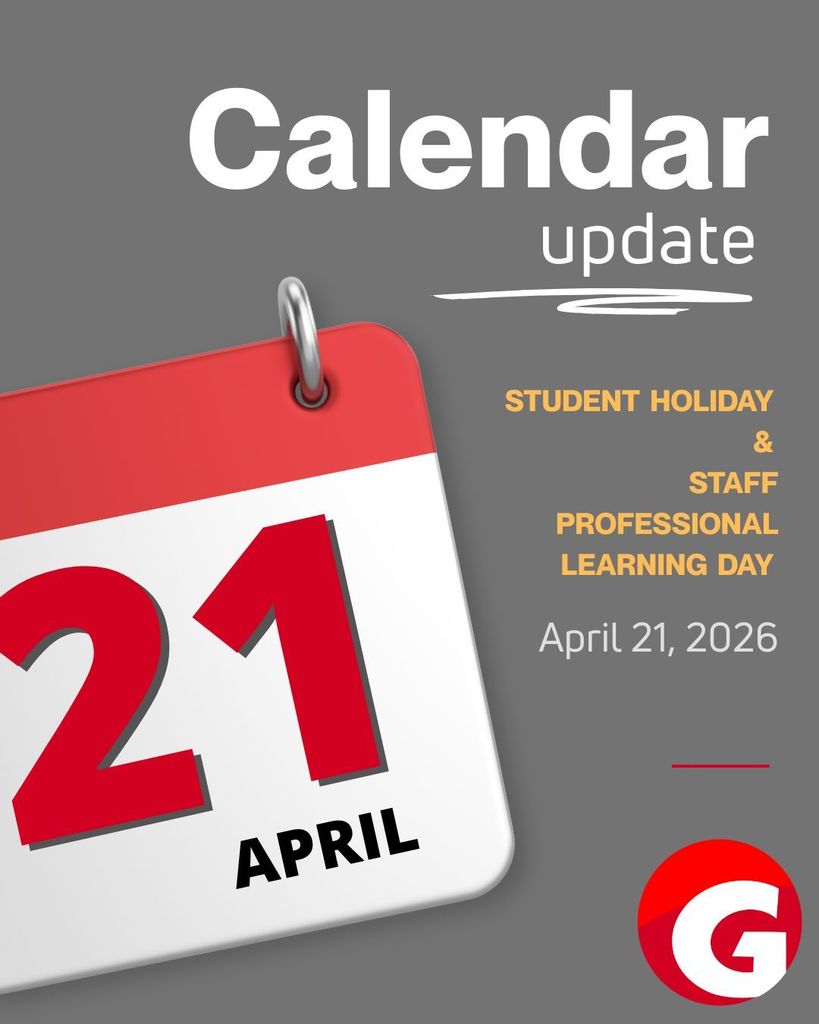 April 21 is a student holiday