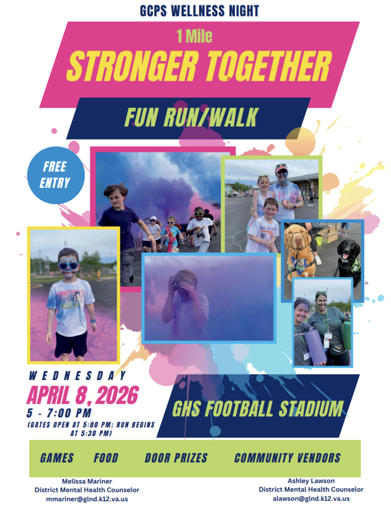 Stronger Together Fun Run and Walk Flyer for April 8, 2026
