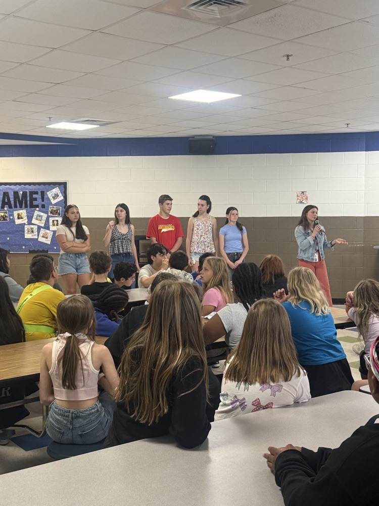 students in gms cafeteria