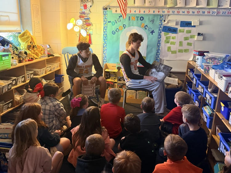 Thank you basketball players for reading to our classes!