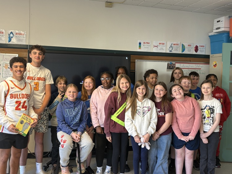 Thank you basketball players for reading to our classes!