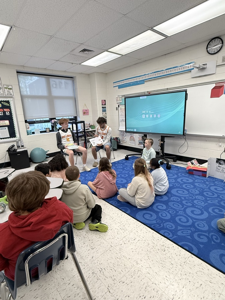 Thank you basketball players for reading to our classes!