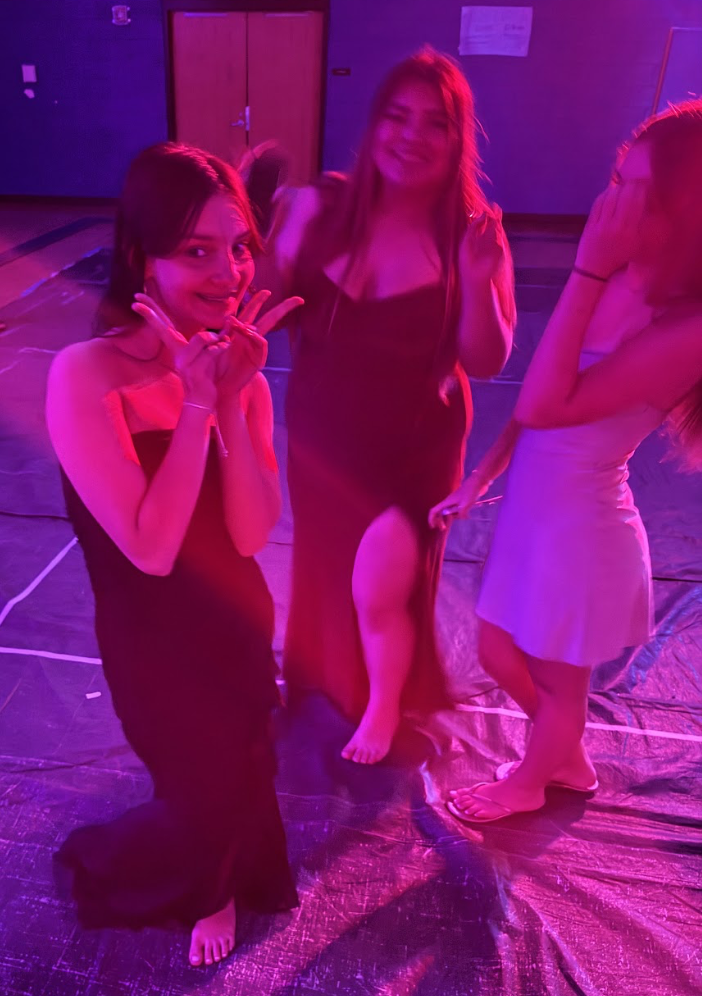 Students dancing