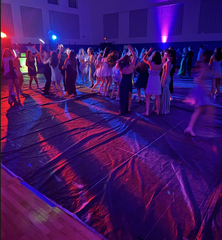 Students dancing