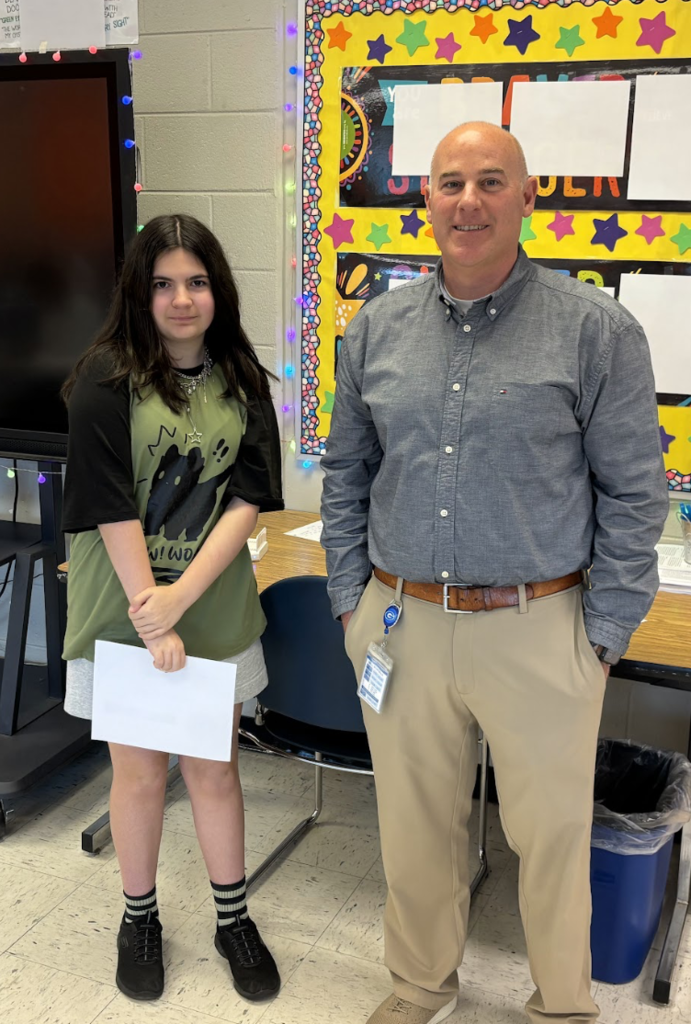 Mr. Gordon and student