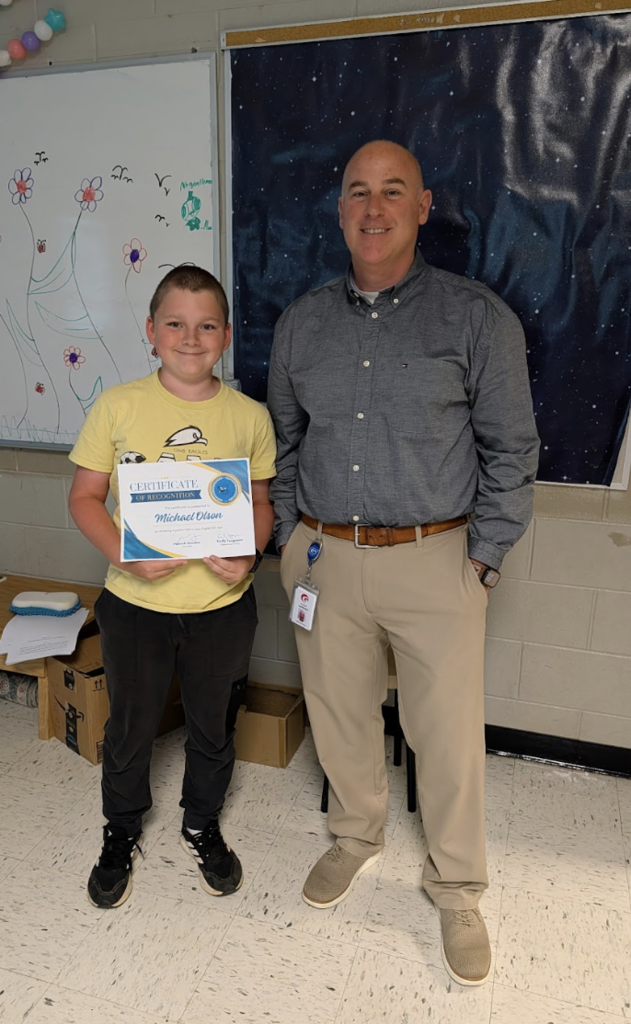 Mr. Gordon and student