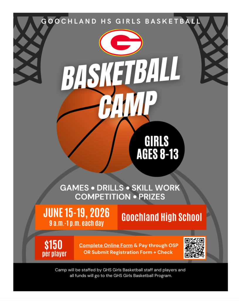 Girls Basketball Camp flyer