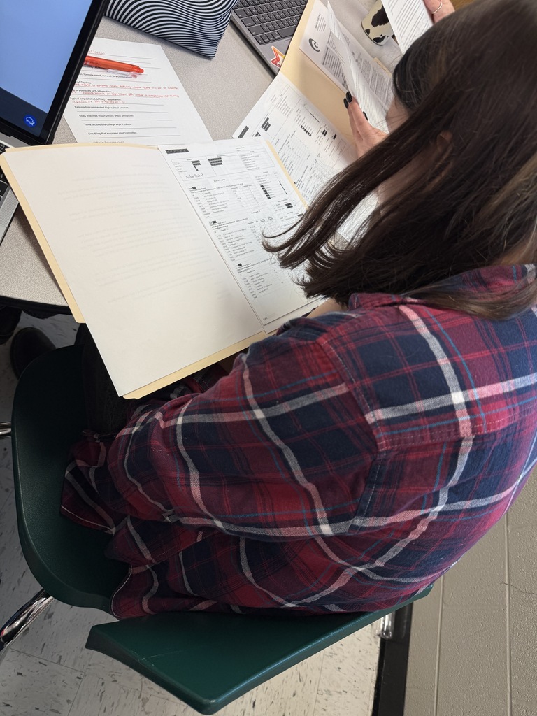 student analyzing document