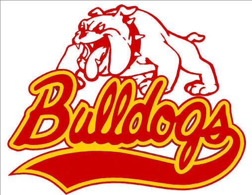 image of a bulldog with the words "bulldogs" underneath