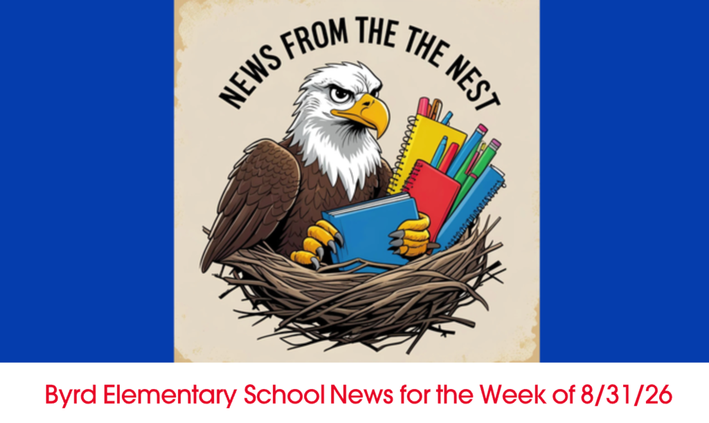 News from the Nest for the week of 8/31/26