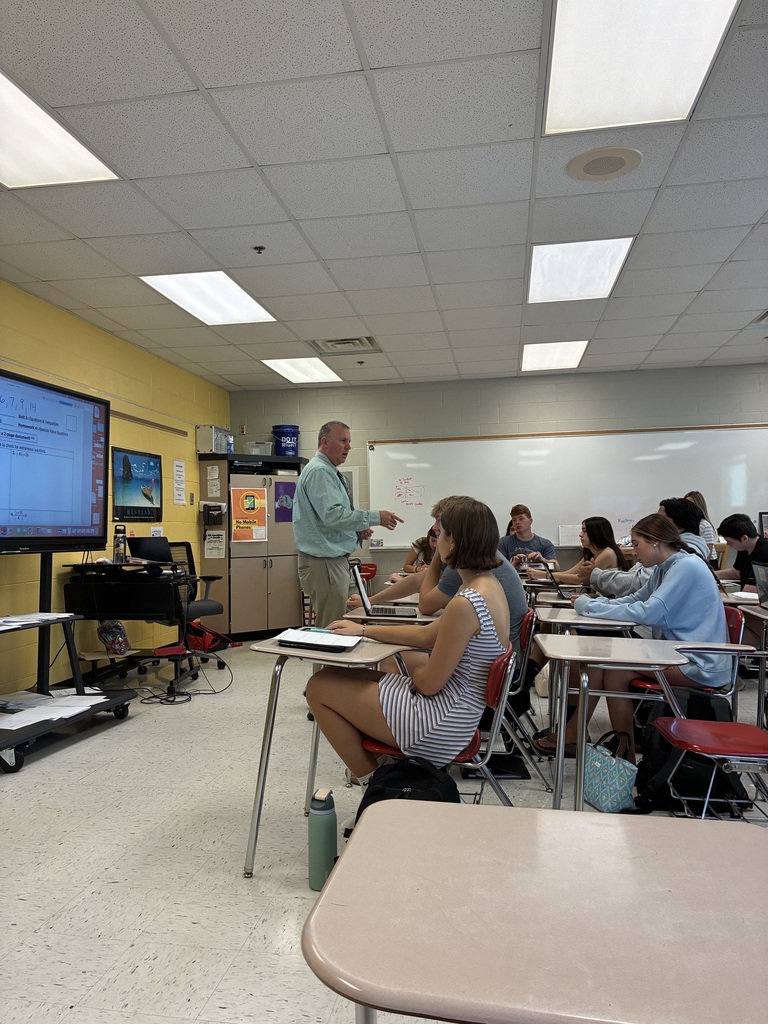 Mr. Gordon instructing students