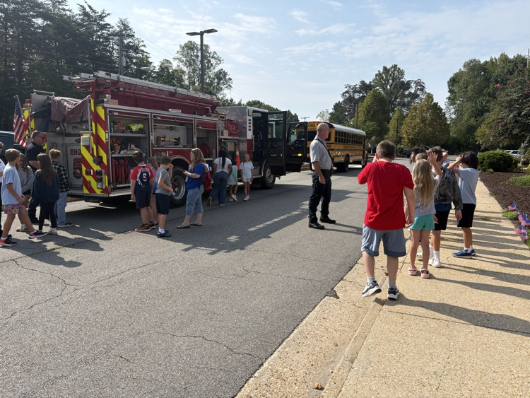 students had the opportunity to speak with fire and rescue personnel