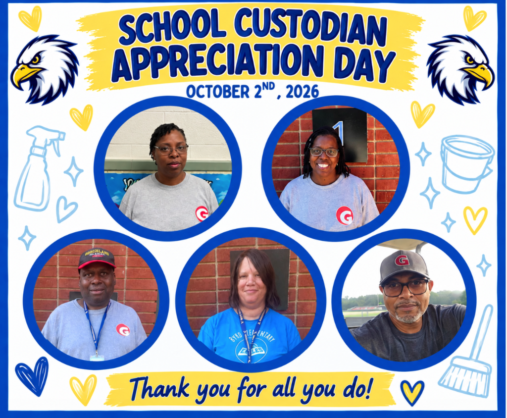 This is a picture of each of our school custodians.