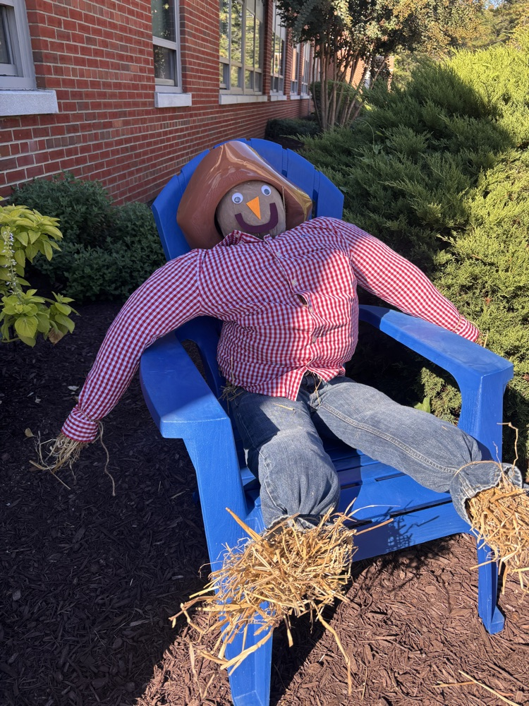 this is a completed scarecrow