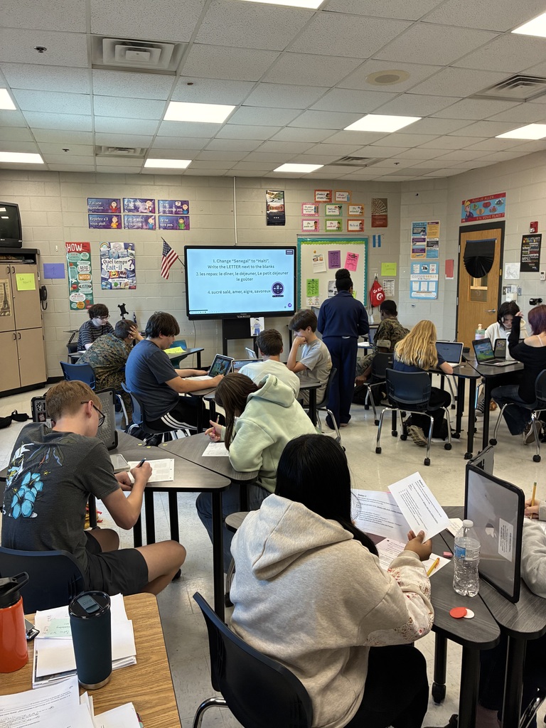 Students working independently