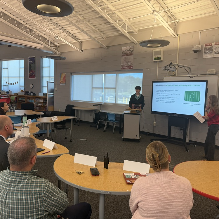 students presenting 
