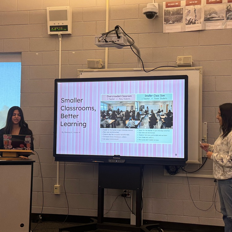 students presenting 