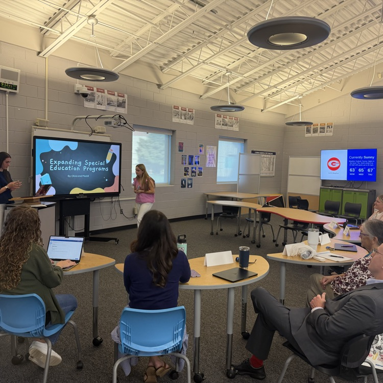 students presenting