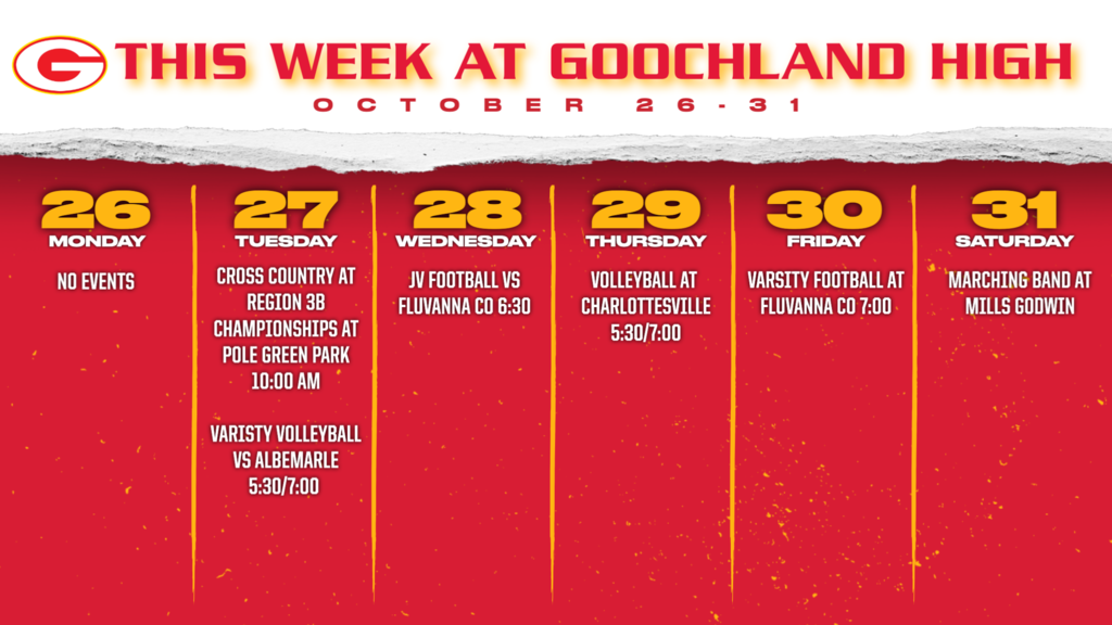 Week of 10/26