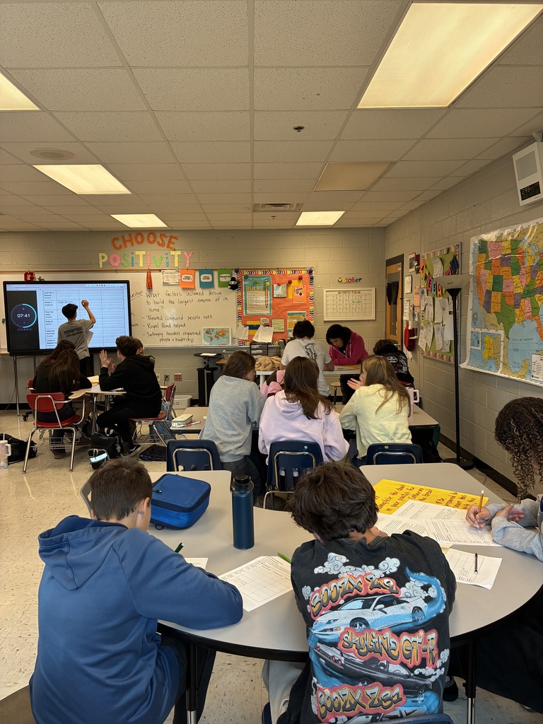 Students working