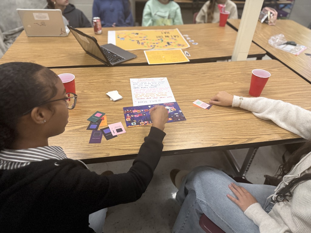 students playing game