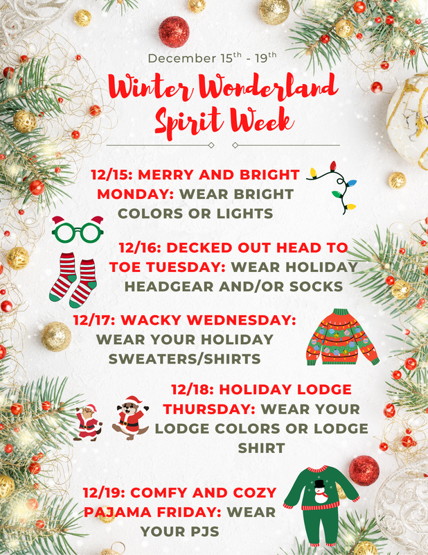 Winter Wonderland Spirit Week