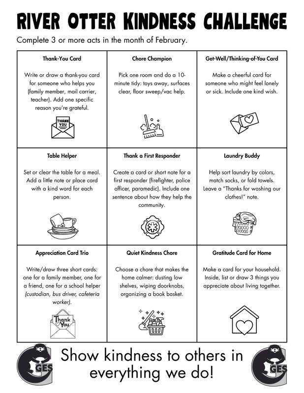 Kindness Challenge Board