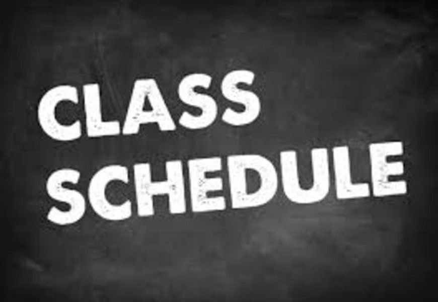 class schedule 