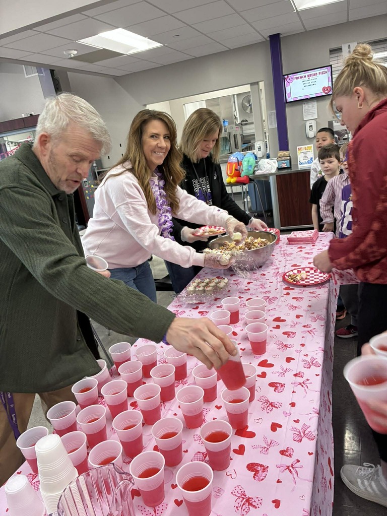 teachers handing out snacks