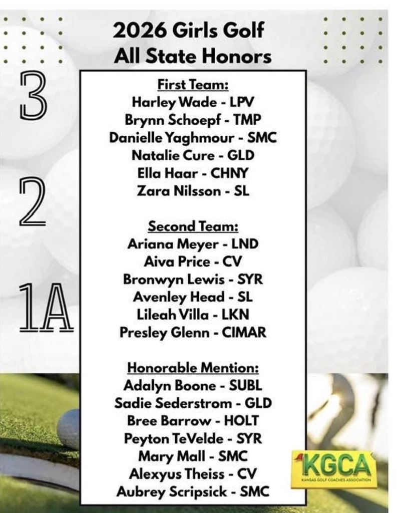 Girls Golf All State