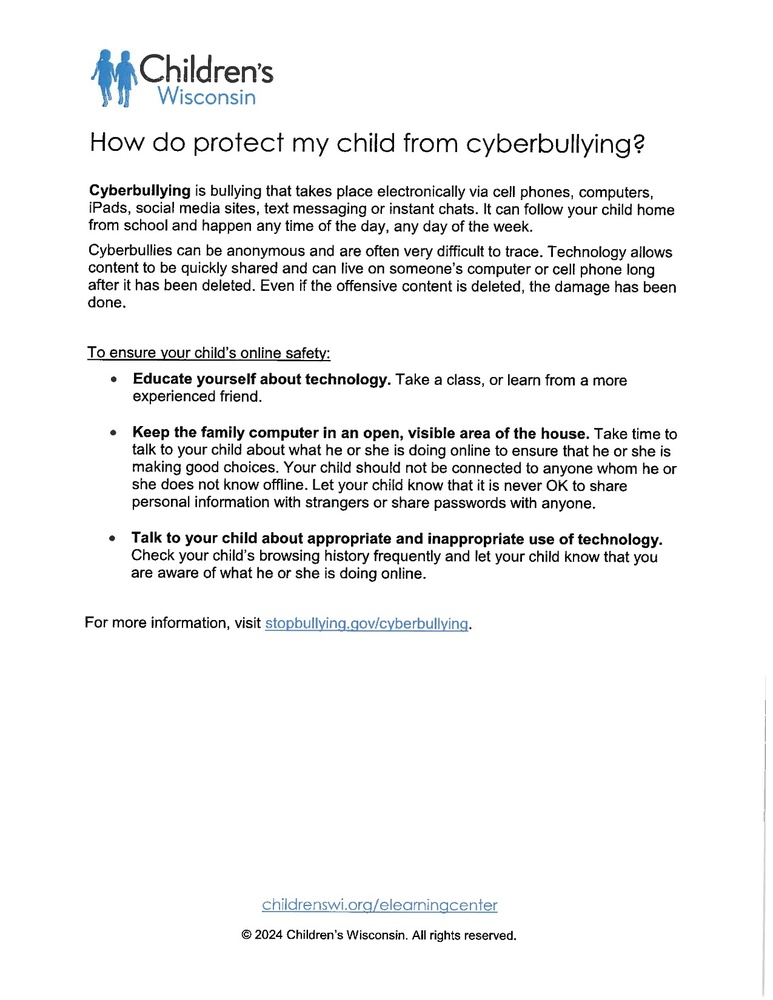 How to protect my child from cyberbullying