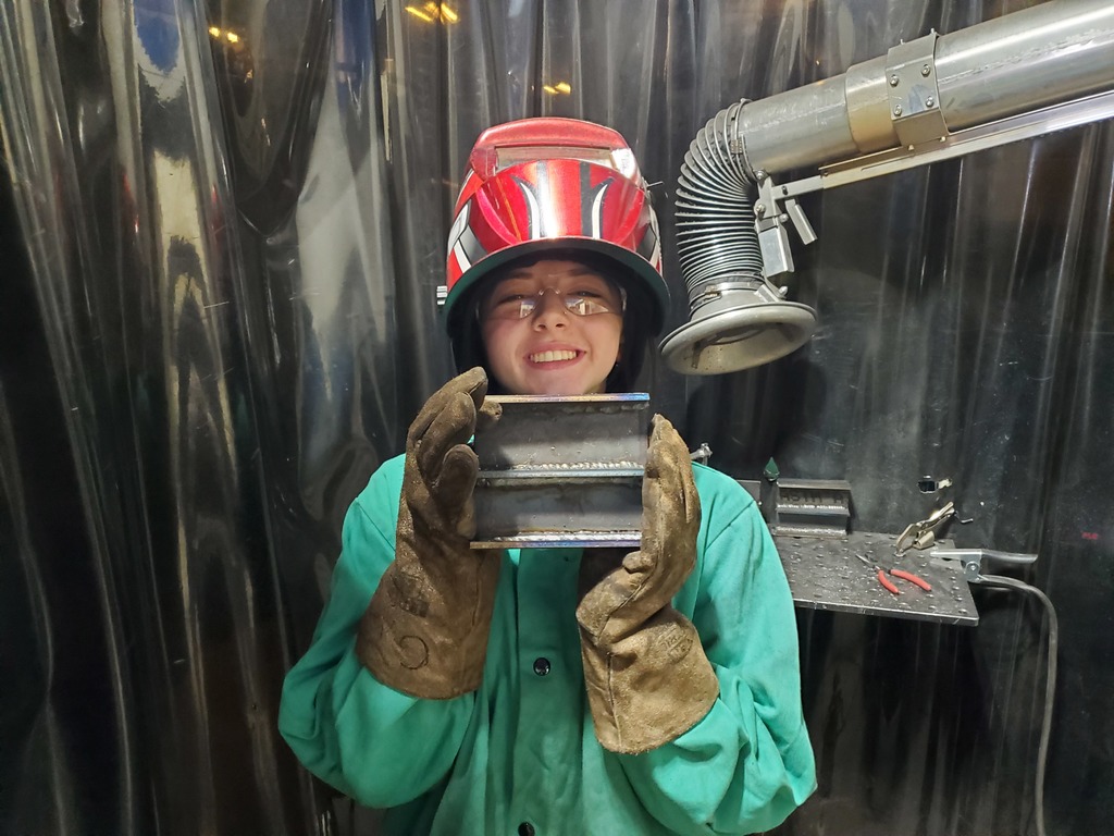 Happy welder