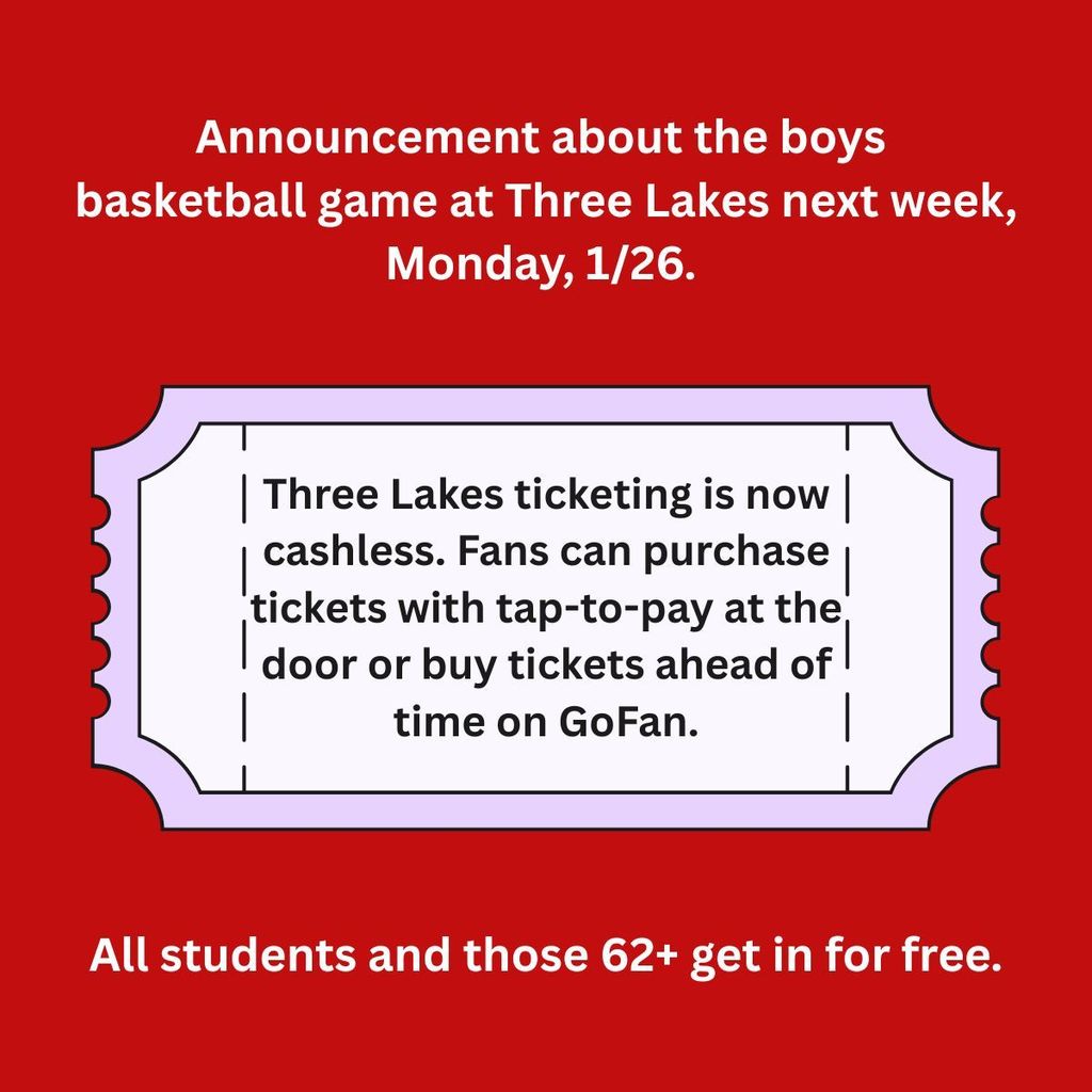 Ticketing Info for Three Lakes game