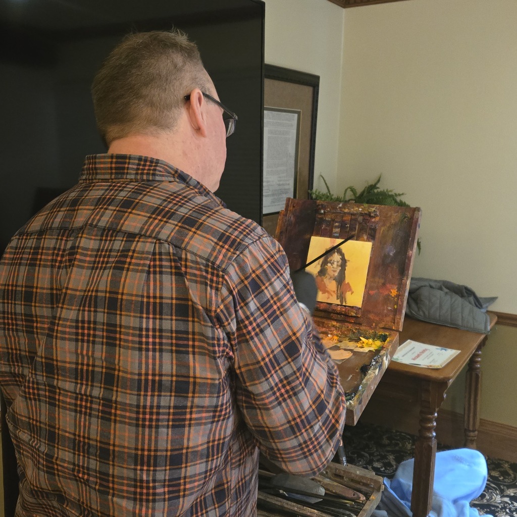 Stephen Wysocki - local artist - 7 min portraits of each artist this month! 