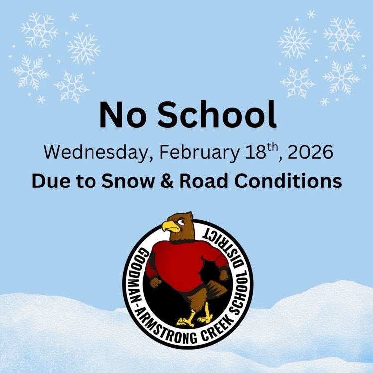 School has been canceled for today. 