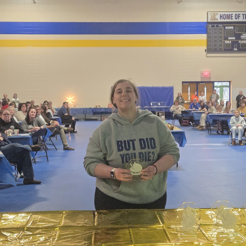 Hailey getting her award! 