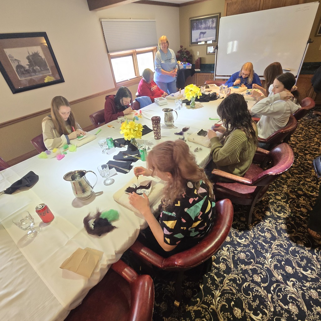 Needle Felting in action group