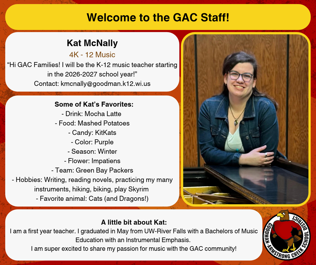 Kat McNally New band teacher 