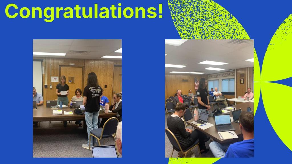 Our new School Board Student Member, Keeten Sauer
